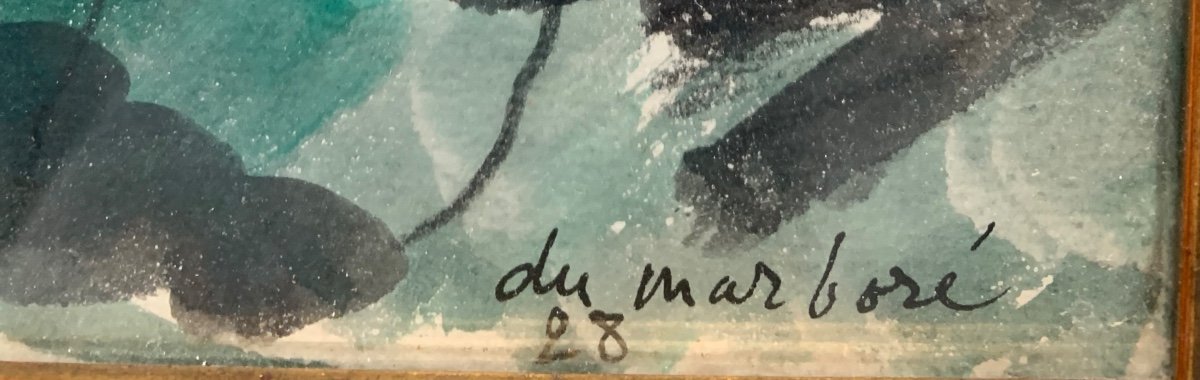 Jean Du MarborÉ (1896-1933) Paysage De 1928-photo-4